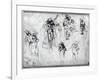 Study of Nude Men-Leonardo da Vinci-Framed Giclee Print