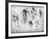 Study of Nude Men-Leonardo da Vinci-Framed Giclee Print