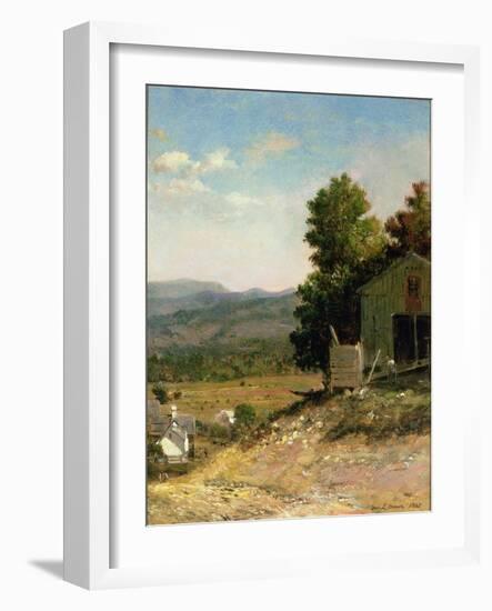 Study of Old Barn, West Campton, New Hampshire, 1865-George Loring Brown-Framed Giclee Print