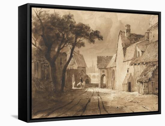 Study of Old Buildings-Samuel Palmer-Framed Stretched Canvas