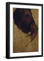 Study of Old Man's Head for Jesus Among the Doctors; Etude De Tete De Vieillard Pour Jesus Au…-Jean-Auguste-Dominique Ingres-Framed Giclee Print