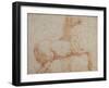 Study of One of the Quirinal Marble Horses, C.1515-17-Raphael-Framed Giclee Print