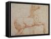 Study of One of the Quirinal Marble Horses, C.1515-17-Raphael-Framed Stretched Canvas