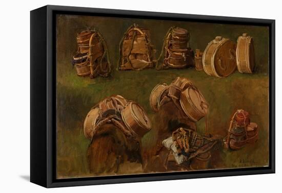 Study of Pack Saddles and Other Objects-Anders Askevold-Framed Stretched Canvas