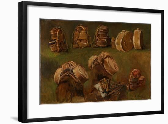 Study of Pack Saddles and Other Objects-Anders Askevold-Framed Giclee Print