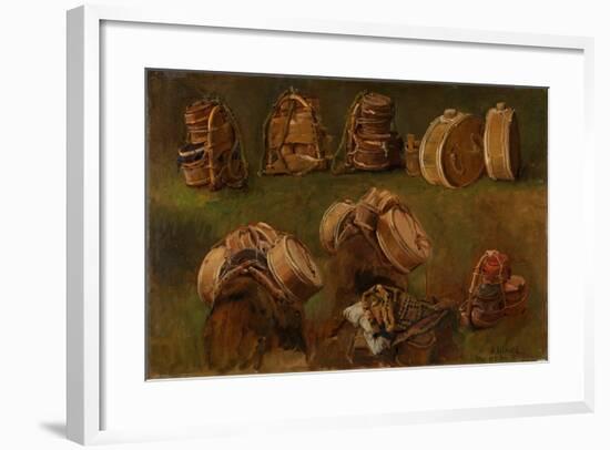 Study of Pack Saddles and Other Objects-Anders Askevold-Framed Giclee Print