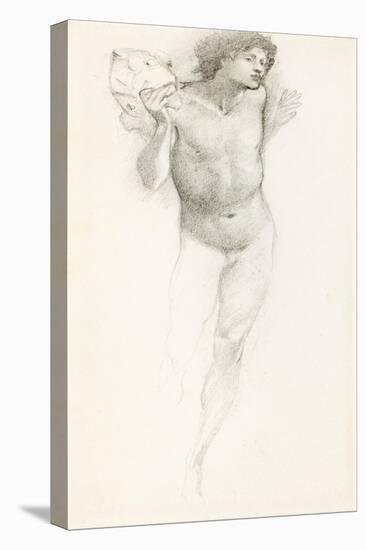 Study of Perseus for the 'Rock of Doom'-Edward Burne-Jones-Stretched Canvas