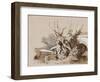 Study of Plants by a Ditch, with Additions by an Instructor, 1856-Prince Gaetano Maria Federico di Borbone-Framed Giclee Print