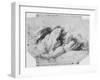 'Study of Rock Formations', c1480 (1945)-Leonardo Da Vinci-Framed Giclee Print