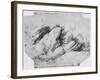 'Study of Rock Formations', c1480 (1945)-Leonardo Da Vinci-Framed Giclee Print