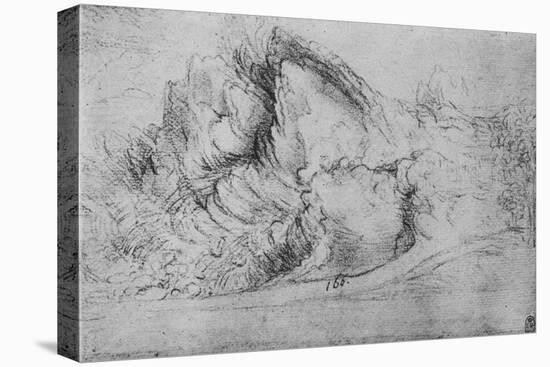 'Study of Rock Formations', c1480 (1945)-Leonardo Da Vinci-Stretched Canvas