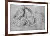 'Study of Rock Formations', c1480 (1945)-Leonardo Da Vinci-Framed Giclee Print