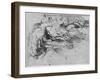 'Study of Rock Formations', c1480 (1945)-Leonardo Da Vinci-Framed Giclee Print