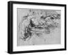 'Study of Rock Formations', c1480 (1945)-Leonardo Da Vinci-Framed Giclee Print