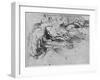 'Study of Rock Formations', c1480 (1945)-Leonardo Da Vinci-Framed Giclee Print