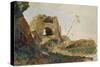 Study of Rocks and Foliage, Agrigento (Girgenti), Sicily, 1847-Edward Lear-Stretched Canvas