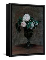 Study of Roses, 1872-Ignace Henri Jean Fantin-Latour-Framed Stretched Canvas