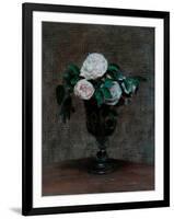 Study of Roses, 1872-Ignace Henri Jean Fantin-Latour-Framed Giclee Print