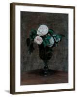 Study of Roses, 1872-Ignace Henri Jean Fantin-Latour-Framed Giclee Print