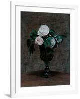 Study of Roses, 1872-Ignace Henri Jean Fantin-Latour-Framed Giclee Print