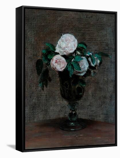 Study of Roses, 1872-Ignace Henri Jean Fantin-Latour-Framed Stretched Canvas