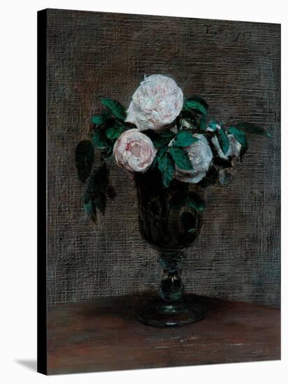 Study of Roses, 1872-Ignace Henri Jean Fantin-Latour-Stretched Canvas