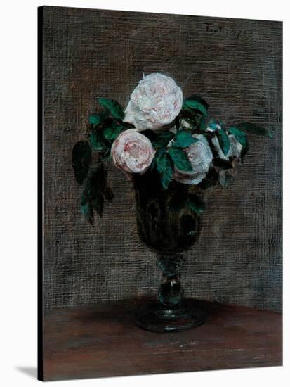 Study of Roses, 1872-Ignace Henri Jean Fantin-Latour-Stretched Canvas
