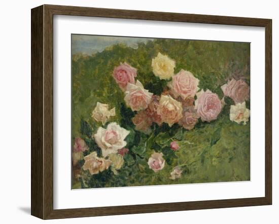 Study of Roses by Luigi Rossi-Luigi Rossi-Framed Giclee Print