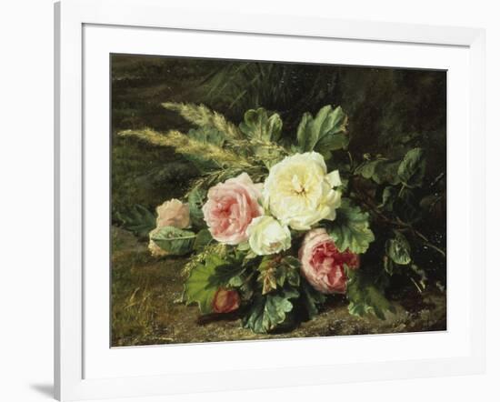 Study of Roses-Gerardina Jacoba Backhuysen-Framed Giclee Print