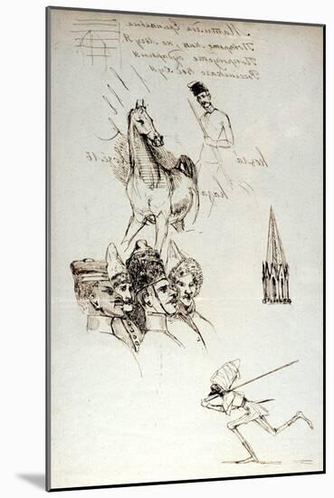 Study of Russians, C1823-1870-Prosper Merimee-Mounted Giclee Print