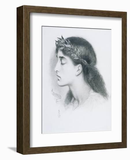 Study of Sappho-Simeon Solomon-Framed Giclee Print