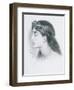 Study of Sappho-Simeon Solomon-Framed Giclee Print