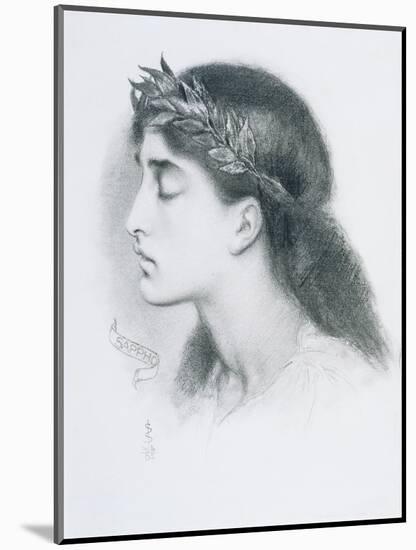 Study of Sappho-Simeon Solomon-Mounted Giclee Print