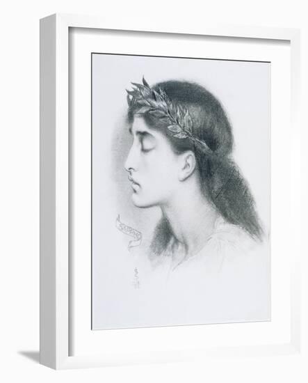 Study of Sappho-Simeon Solomon-Framed Giclee Print