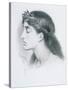 Study of Sappho-Simeon Solomon-Stretched Canvas