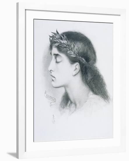 Study of Sappho-Simeon Solomon-Framed Giclee Print