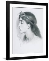 Study of Sappho-Simeon Solomon-Framed Giclee Print