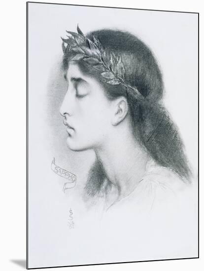 Study of Sappho-Simeon Solomon-Mounted Giclee Print