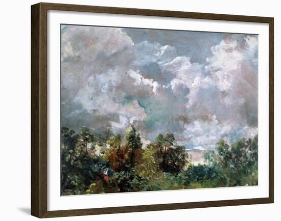 Study of Sky and Trees-John Constable-Framed Giclee Print