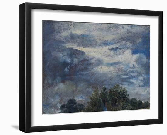 Study of Sky and Trees-John Constable-Framed Giclee Print