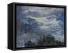 Study of Sky and Trees-John Constable-Framed Stretched Canvas