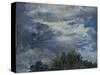 Study of Sky and Trees-John Constable-Stretched Canvas