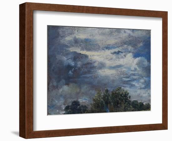 Study of Sky and Trees-John Constable-Framed Giclee Print