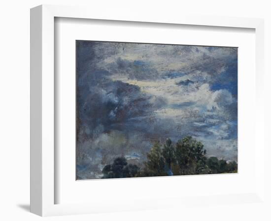 Study of Sky and Trees-John Constable-Framed Giclee Print