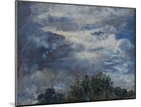 Study of Sky and Trees-John Constable-Mounted Giclee Print