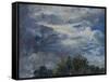 Study of Sky and Trees-John Constable-Framed Stretched Canvas