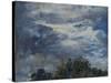 Study of Sky and Trees-John Constable-Stretched Canvas