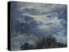 Study of Sky and Trees-John Constable-Stretched Canvas