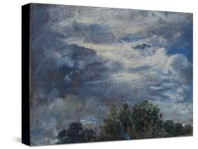 Study of Sky and Trees-John Constable-Stretched Canvas