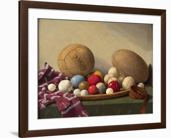 Study of Textures-English School-Framed Giclee Print
